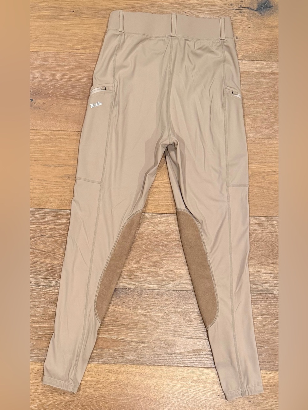 WILLIT Beige Riding Breeches with Grip Patches Size XS - Picture 7 of 10